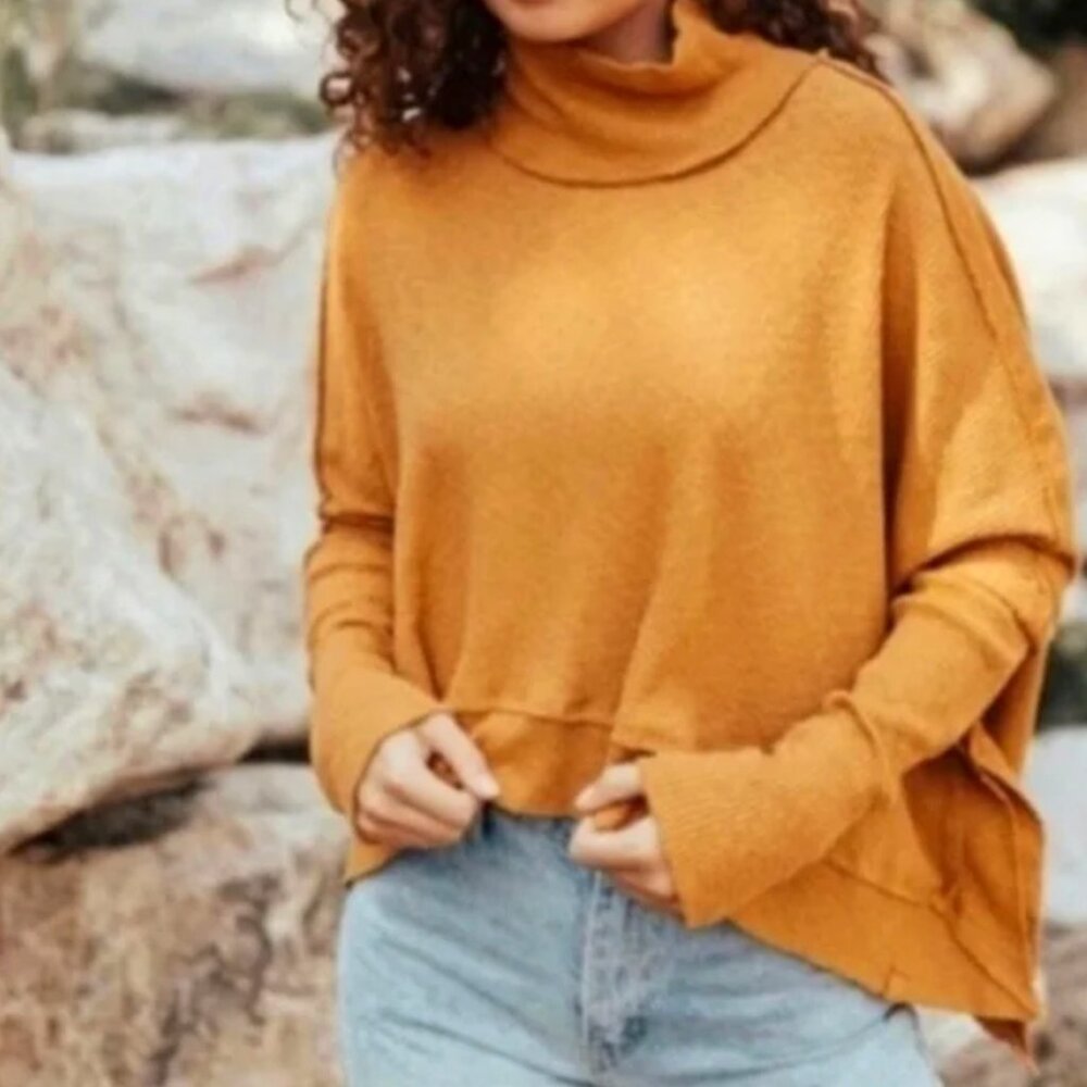 Free People Juicy Long-Sleeve Top, Canyon Moon, Small, NWT
